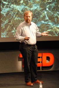 Nathan Myhrvold giving a TED talk about some of his many interest (click image to see video). Photo by Neil Hunt from flickr.com (CC BY-NC 2.0).